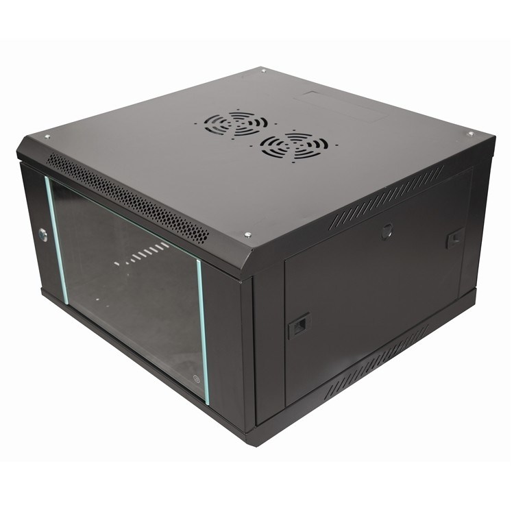 600mm Depth Wall Cabinet 6U Server Rack with Toughened Glass Door or ...