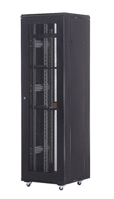 19-inch 19 Inch Network Cabinet Rack 42U Black Network Rack with ...