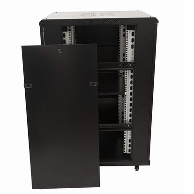 22U RAL9005 19 inch Static loading 600 kg server rack cabinet with ...